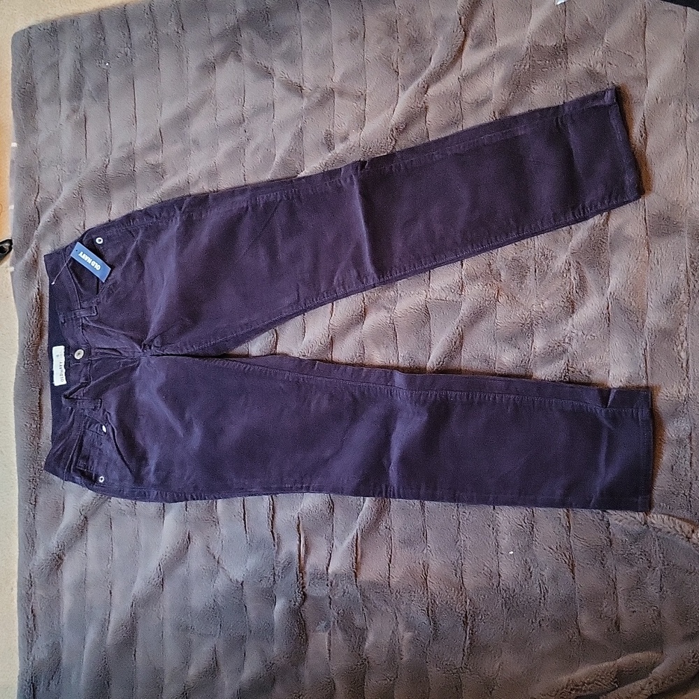 Corduroy Low-Rise Slim Leg Pants From Old Navy Size 8, New! - Picture 6 of 13